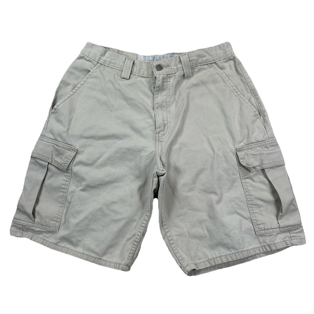 Vintage Levi's Silvertab‎ Khakis Cargo Shorts Men's 31 10" Inseam (Stains)
